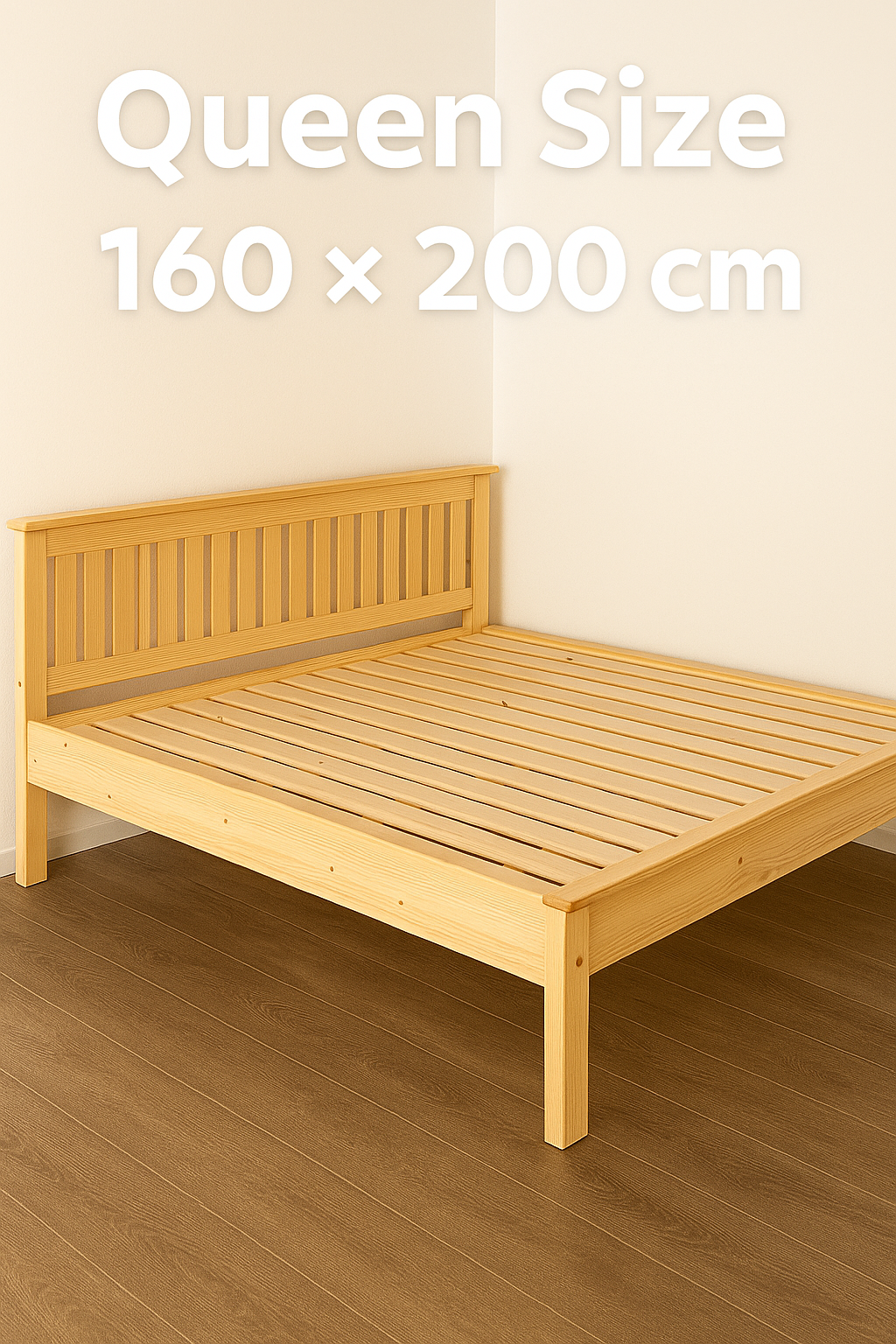 Lit Queen Size en bois