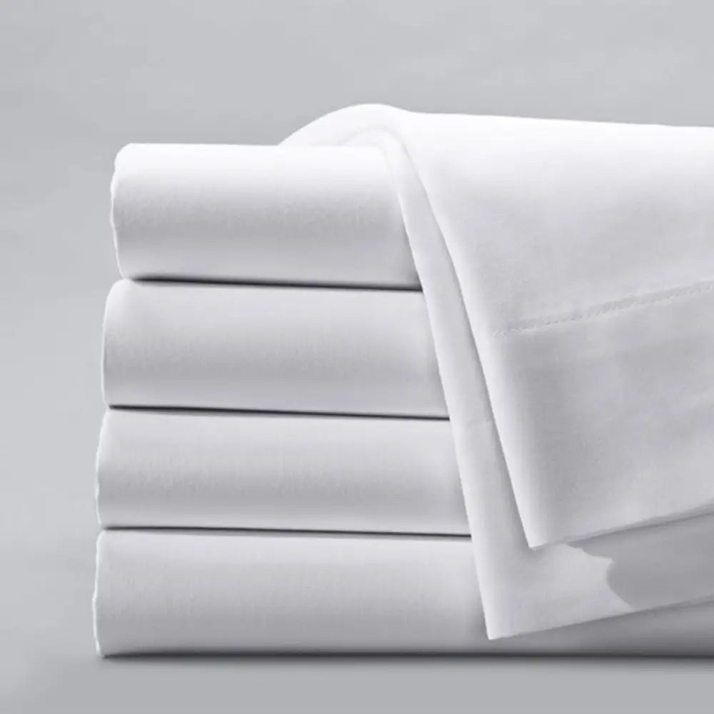 Drap de lit 1 place blanc 100 % coton